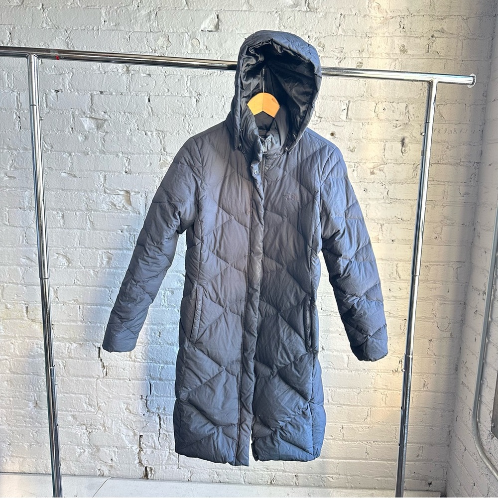 The North Face 550 Fill Hooded Long Puffer Jacket